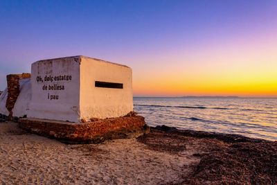 Sunset at des trenc beach, mallorca, spain