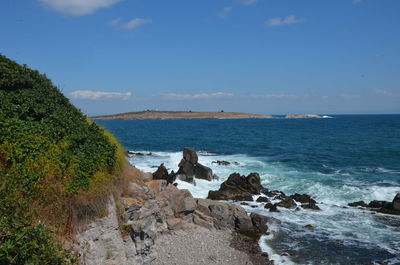 Scenic view of sea against sky