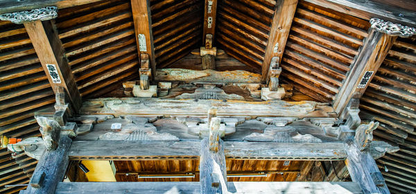 High angle view of abandoned building