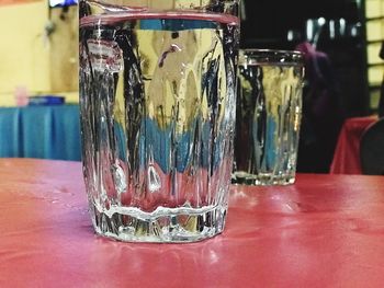 Close-up of drink on table