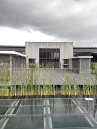 Built structure against cloudy sky