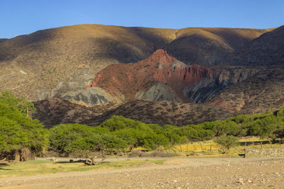 Scenic view of mountain range