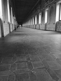 Empty corridor of building