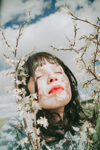 Close-up portrait of girl