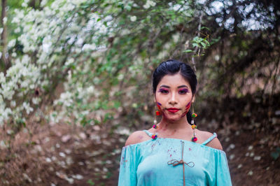 Portrait of young woman