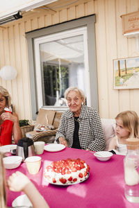 Family at table