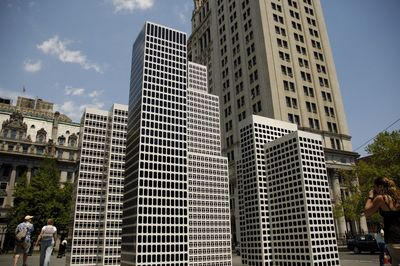 Low angle view of modern building