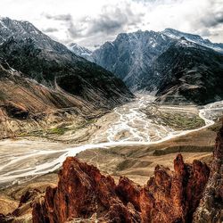 Scenic view of mountains