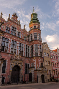 Low angle view of building against sky