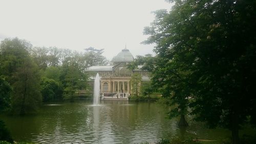 Built structure with trees in background