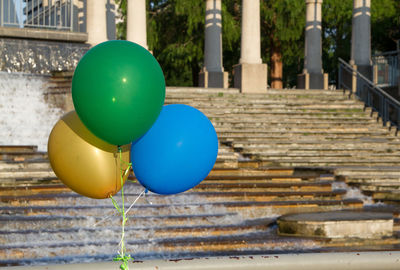 Close-up of colorful balloons