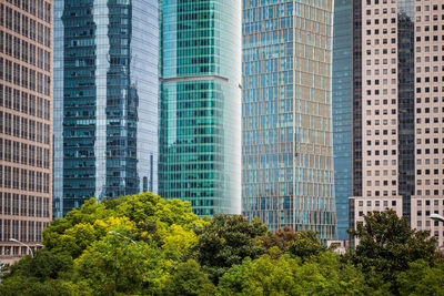 View of modern office buildings
