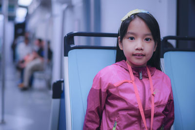 Portrait of cute girl