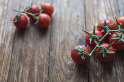 Close-up of red berries on table