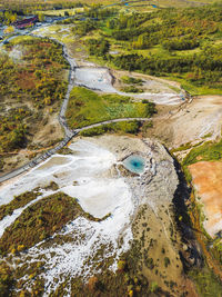 High angle view of landscape