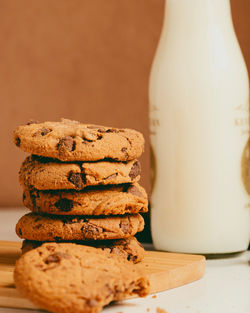 Close-up of cookies on table