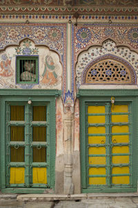 Entrance of historic building