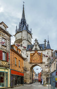 Exterior of buildings against sky in city