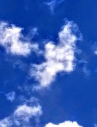 Low angle view of clouds in sky