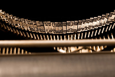 Detail shot of typewriter