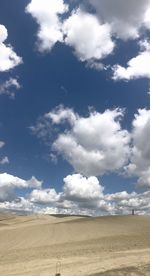 Scenic view of desert against sky