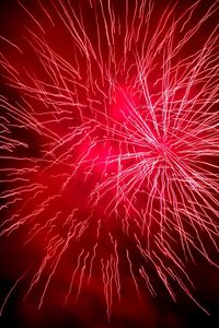 Low angle view of firework display