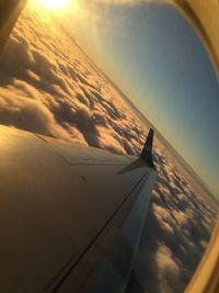 High angle view of landscape against sky