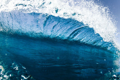 Close-up of splashing sea wave