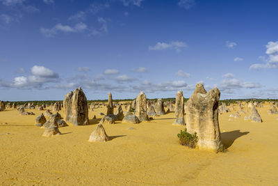 Panoramic view of beach against sky