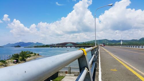 Low angle view of bridge against sky