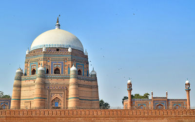 View of cathedral against clear sky