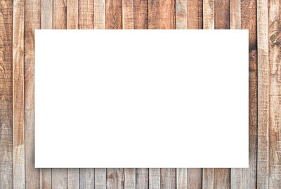 Directly above shot of empty paper against clear sky