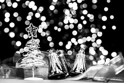 Close-up of christmas decorations