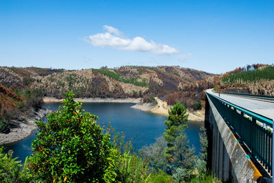 Scenic view of river against sky