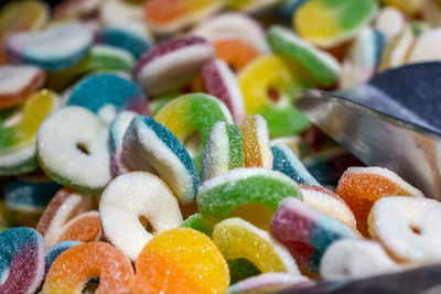 Full frame shot of multi colored candies