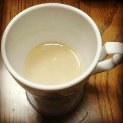 Coffee cup on table