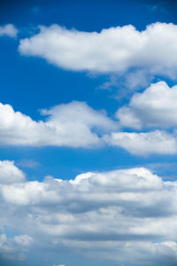 Low angle view of clouds in sky