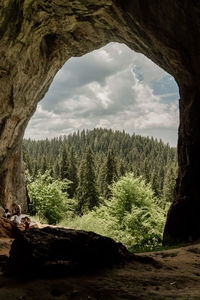 View of rock formations