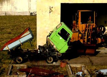 Cars parked in parking lot