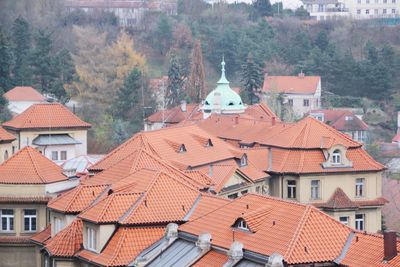 Autumn red roofs