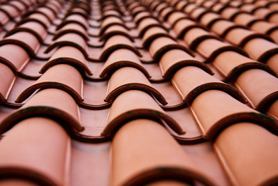 Full frame shot of roof tiles