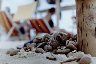 Close-up of bread on table