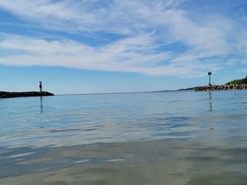 Scenic view of sea against sky