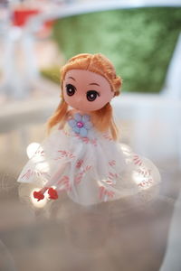 Close-up portrait of figurine toy