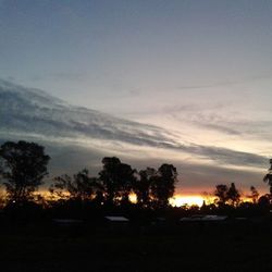 Scenic view of landscape at sunset