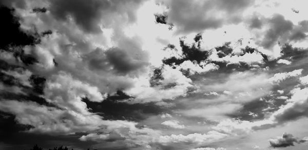 Low angle view of clouds in sky