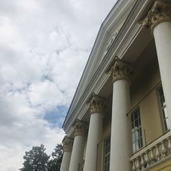 Low angle view of historical building against sky