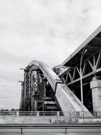 Low angle view of bridge against sky