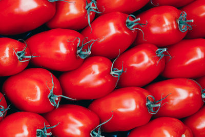 Full frame shot of tomatoes in market