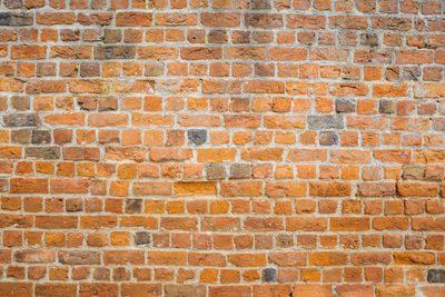 Detail shot of brick wall